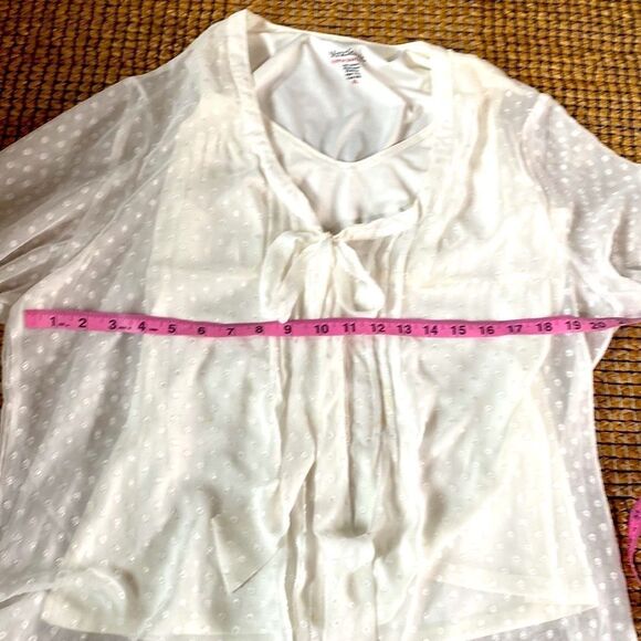 Miraclesuit Everyday Shapewear White Lace Blouse XL - Picture 11 of 12